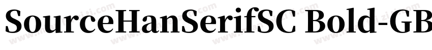 SourceHanSerifSC Bold-GBpc-EUC-H◆字体转换